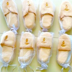 🔥8 NIB RITZ PARIS HOTEL SLIPPERS AIRBNB LUXURIOUS FUZZY THICK